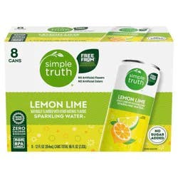 Simple Truth Lemon Lime Sparkling Seltzer Water Cans