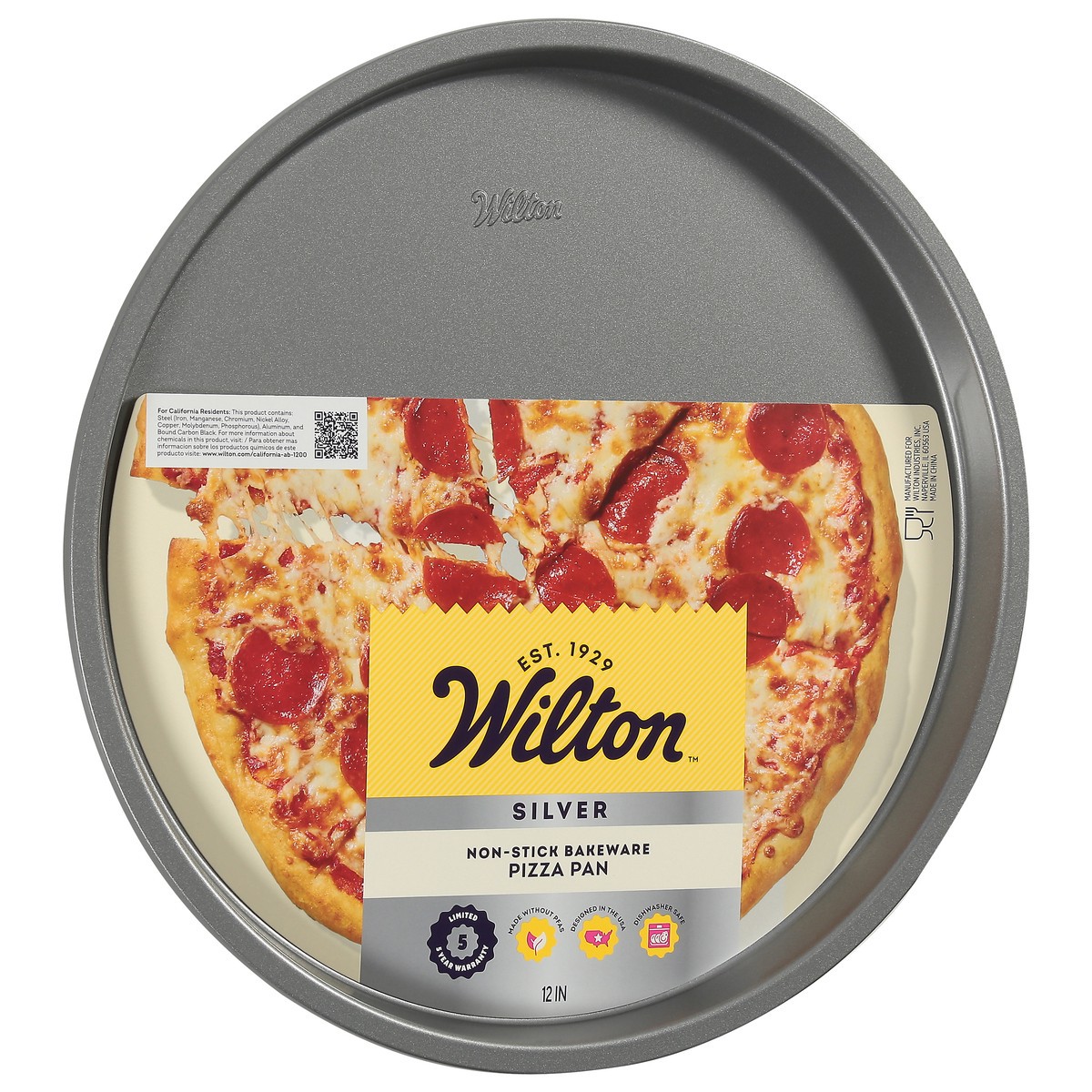 slide 7 of 11, Wilton Silver 12 In Pizza Pan 1 Each, 1 ct