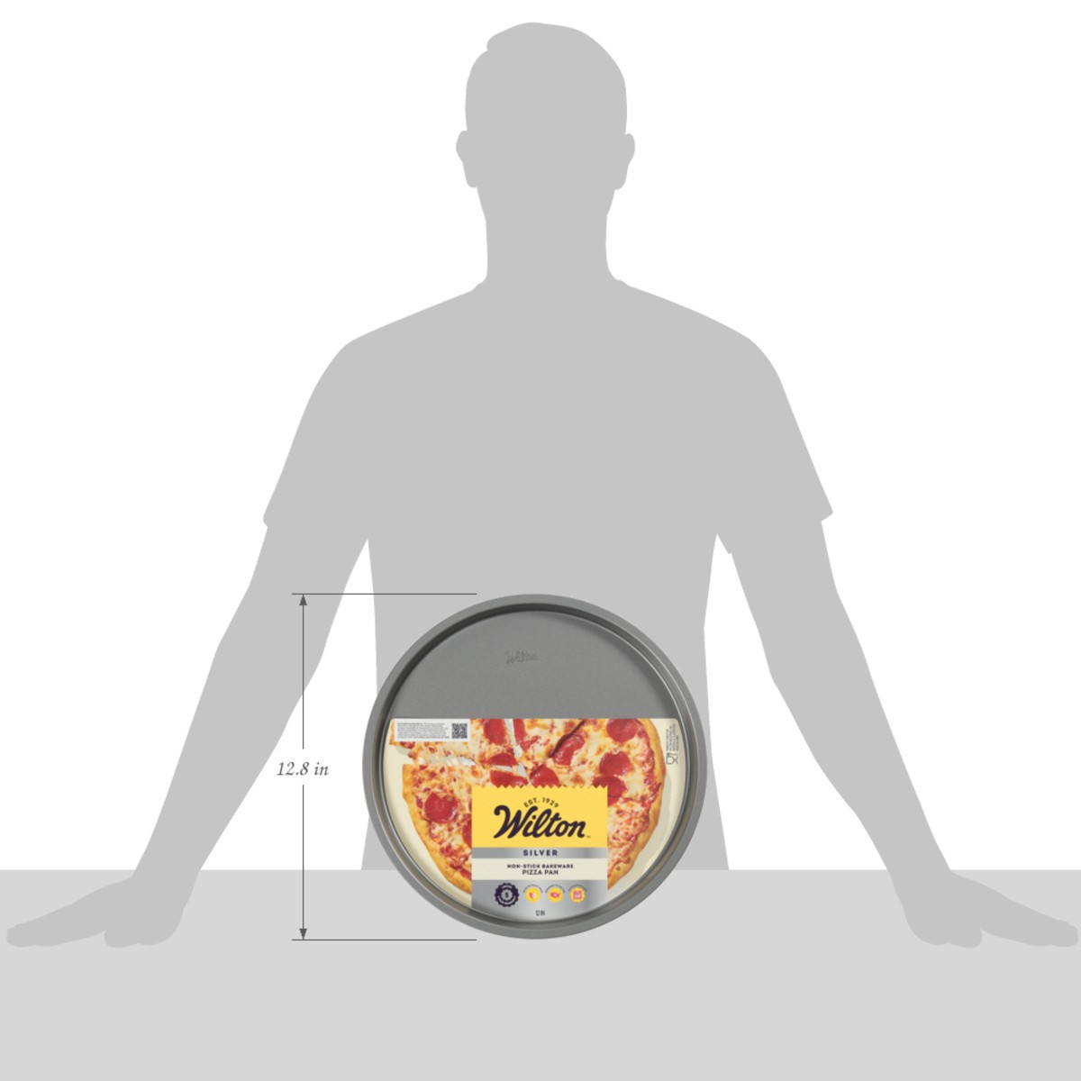 slide 3 of 11, Wilton Silver 12 In Pizza Pan 1 Each, 1 ct