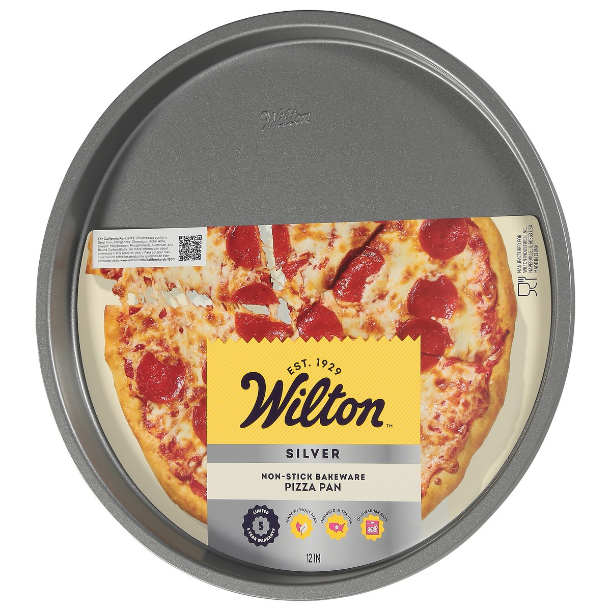 slide 2 of 11, Wilton Silver 12 In Pizza Pan 1 Each, 1 ct