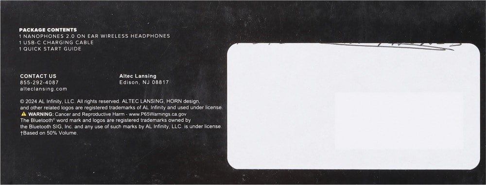slide 4 of 4, Altec Lansing NanoPhones 2.0 Wireless On Ear Earphones 1 ea, 1 ct