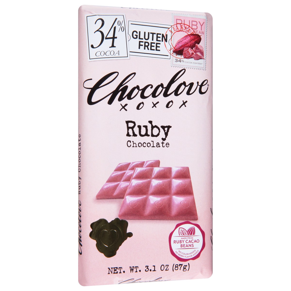 slide 9 of 9, Chocolove Ruby Chocolate 3.1 oz, 3.1 oz