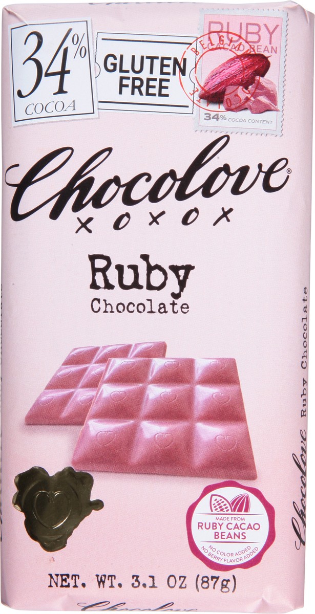 slide 5 of 9, Chocolove Ruby Chocolate 3.1 oz, 3.1 oz