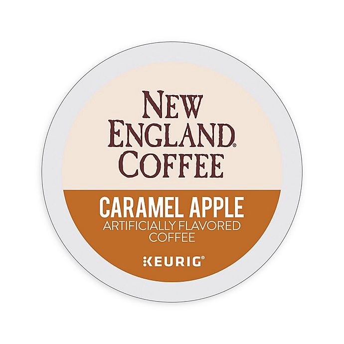 slide 1 of 3, New England Coffee New England Caramel Apple Coffee Keurig K-Cup Pods, 18 ct