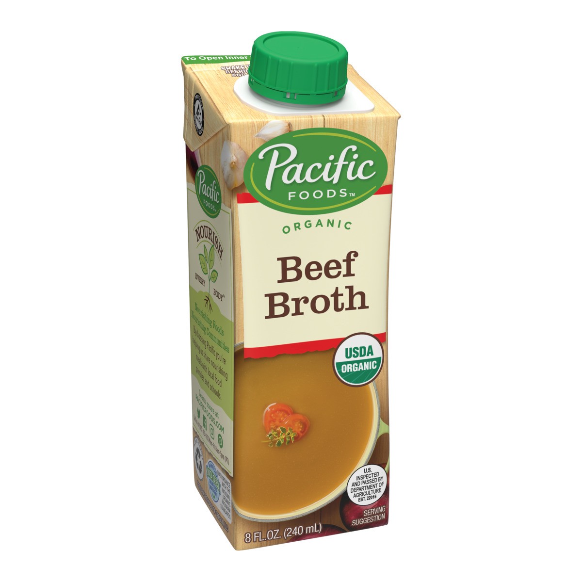 slide 8 of 9, Pacific Foods Organic Beef Broth, 8 fl oz