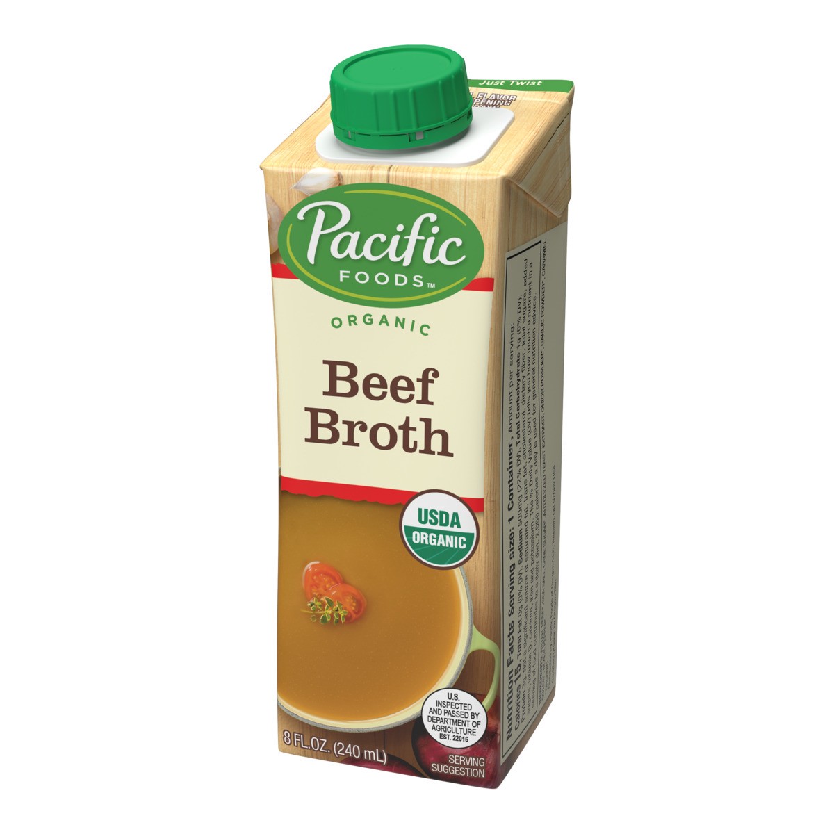 slide 2 of 9, Pacific Foods Organic Beef Broth, 8 fl oz