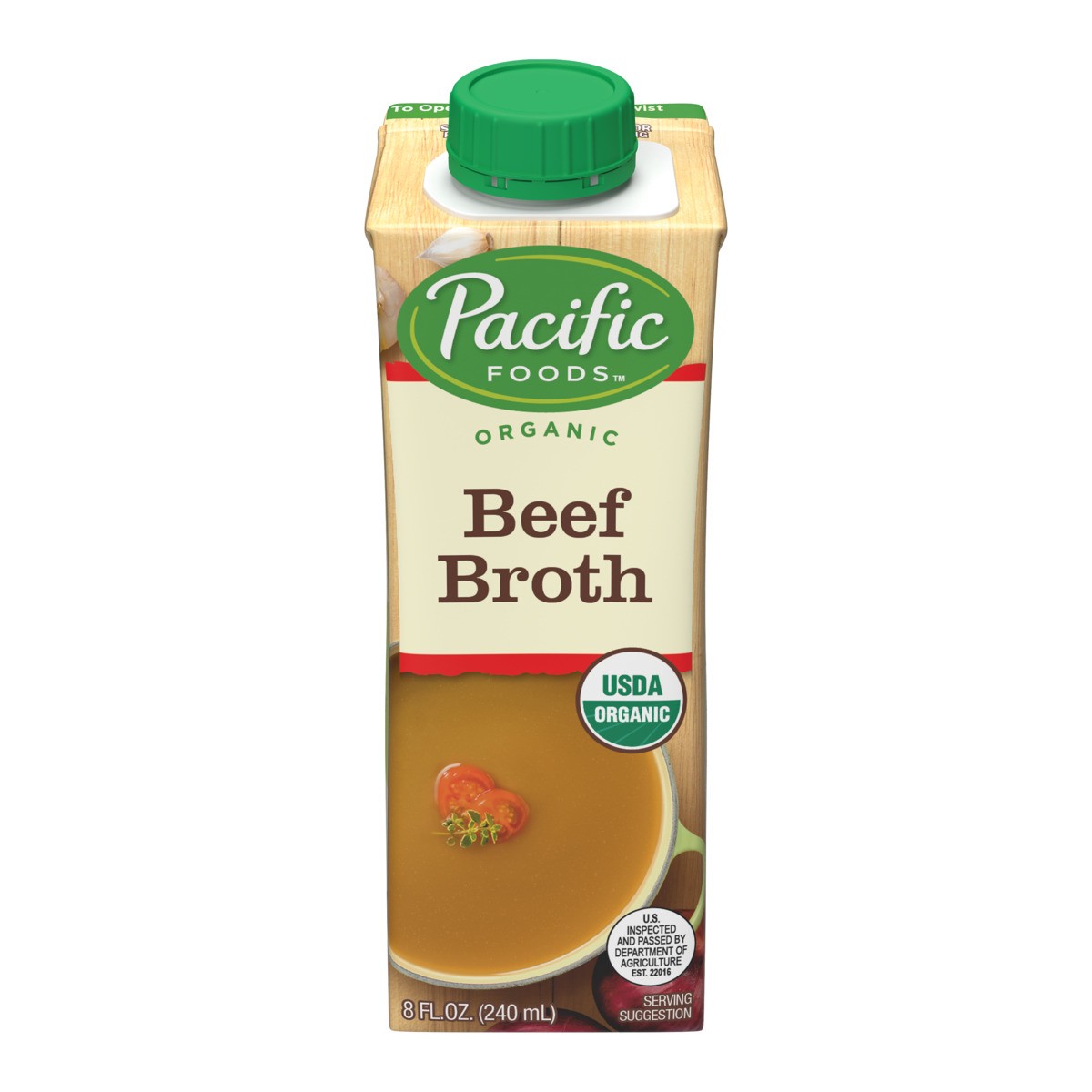 slide 5 of 9, Pacific Foods Organic Beef Broth, 8 fl oz