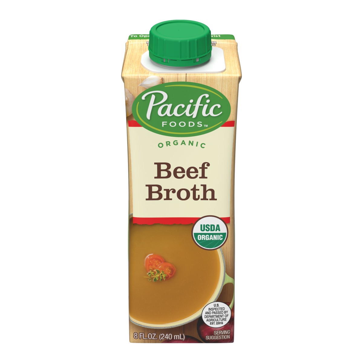 slide 2 of 9, Pacific Foods Organic Beef Broth, 8 fl oz