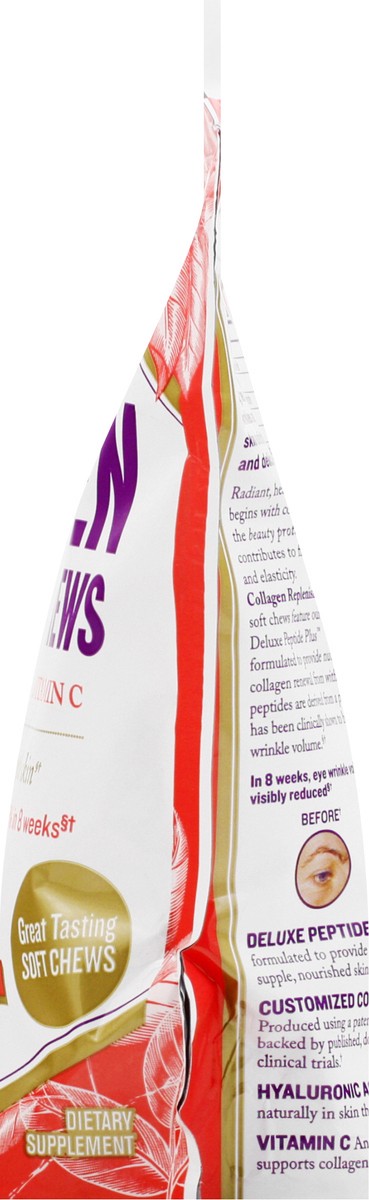 slide 9 of 12, Reserveage Nutrition Replenish Chews Mixed Fruit Flavor Collagen 60 ea, 60 ct