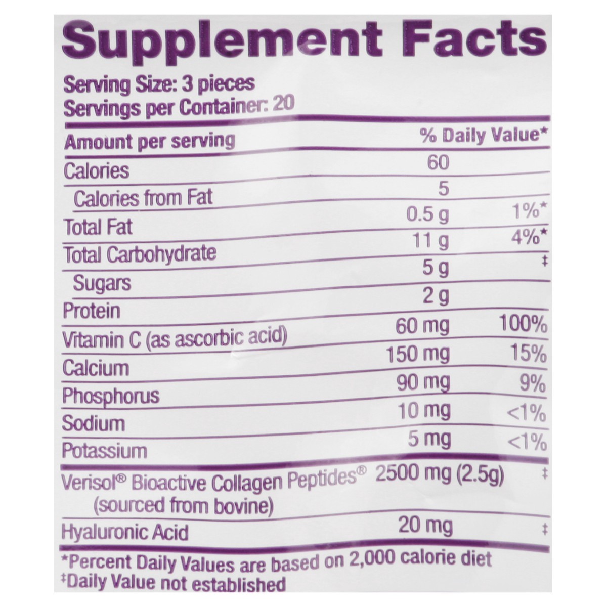 slide 4 of 12, Reserveage Nutrition Replenish Chews Mixed Fruit Flavor Collagen 60 ea, 60 ct