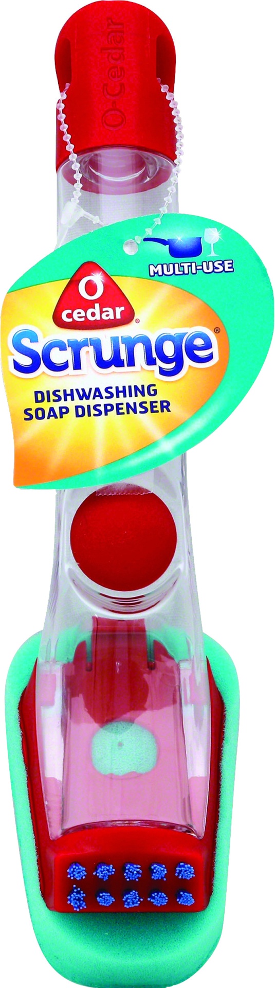 slide 1 of 1, O-Cedar Scrunge Dishwashing Soap Dispenser, 1 ct