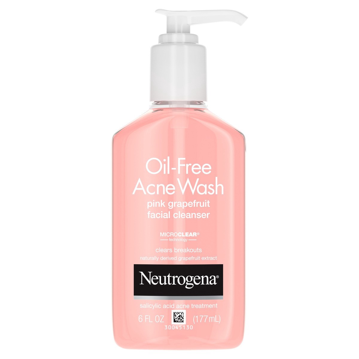 slide 1 of 10, Neutrogena Oil-Free Pink Grapefruit Pore Cleansing Acne Wash and Daily Liquid Facial Cleanser with 2% Salicylic Acid Acne Medicine and Vitamin C, 6 fl. oz, 6 oz