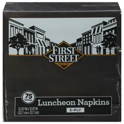 First Street Artstyle 3 Ply Black Velvet Napkin