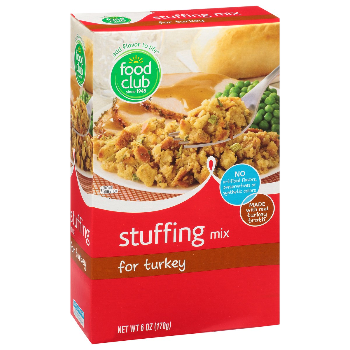 slide 3 of 11, Food Club Turkey Stuffing Mix 6 oz, 6 oz