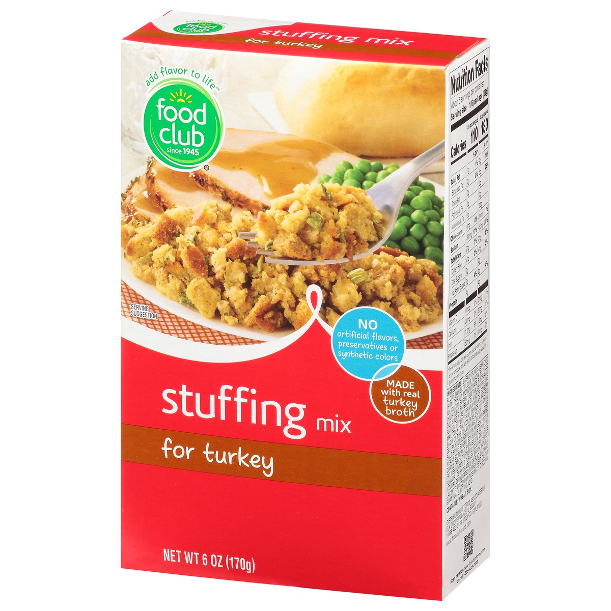 slide 8 of 11, Food Club Turkey Stuffing Mix 6 oz, 6 oz