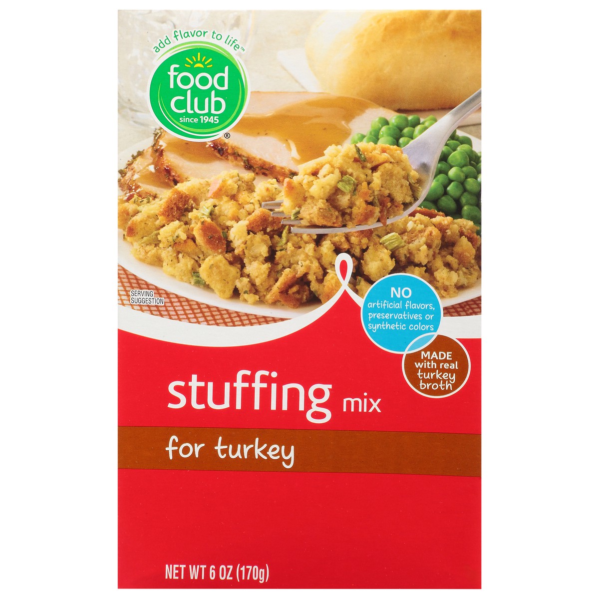 slide 4 of 11, Food Club Turkey Stuffing Mix 6 oz, 6 oz