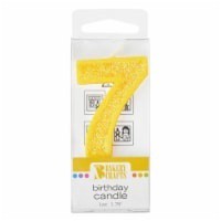 slide 1 of 1, Bakery Crafts Candle7Yellow, 1 ct