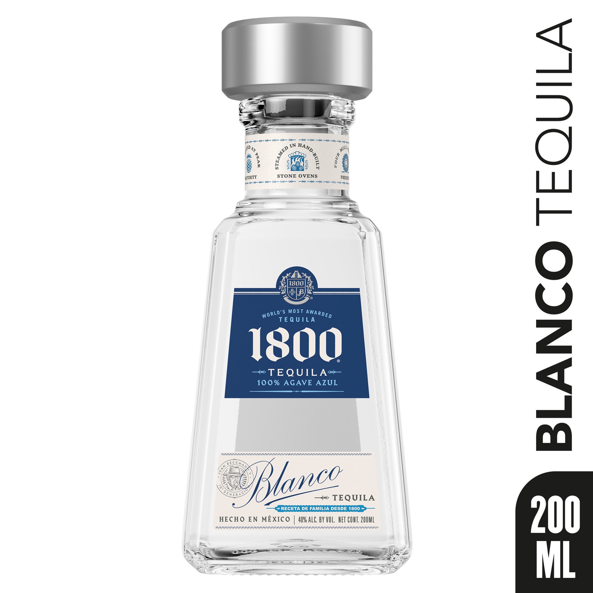 slide 3 of 10, 1800 Tequila Blanco 80 Proof (200 ml), 200 ml