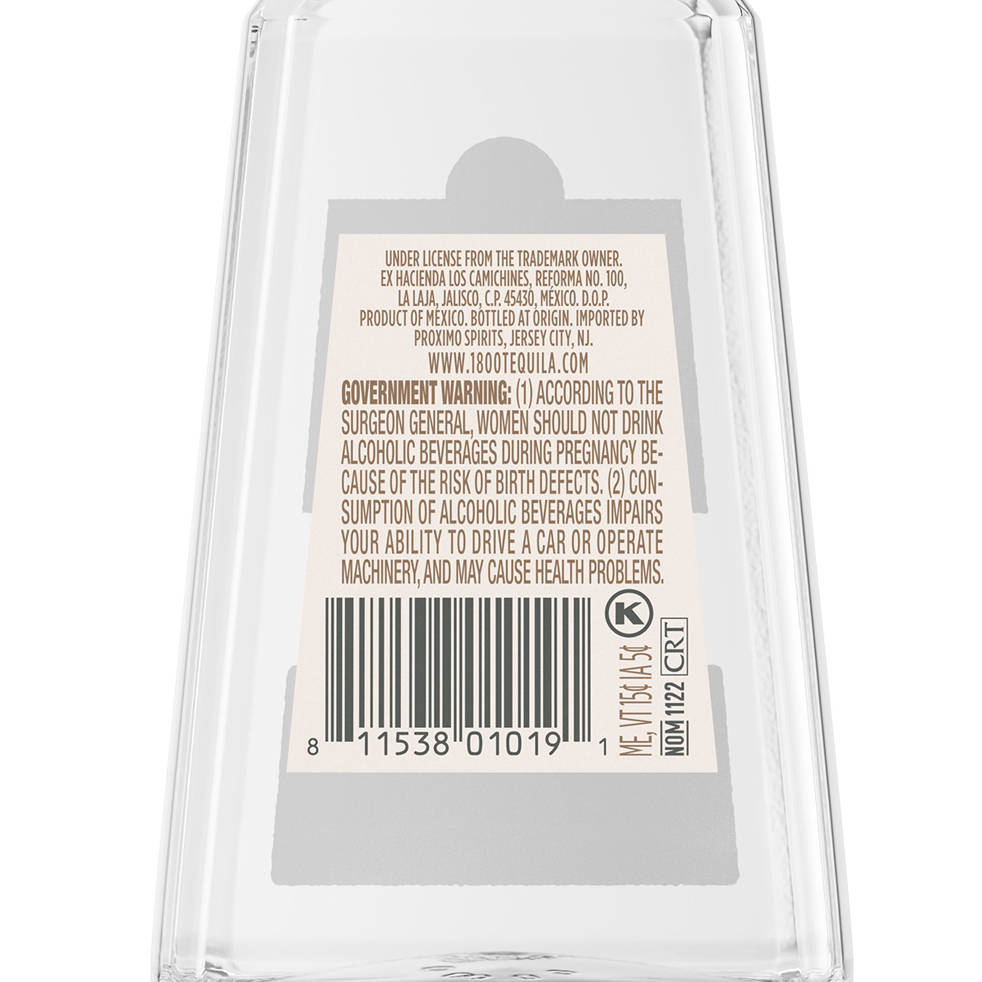 slide 7 of 10, 1800 Tequila Blanco 80 Proof (200 ml), 200 ml