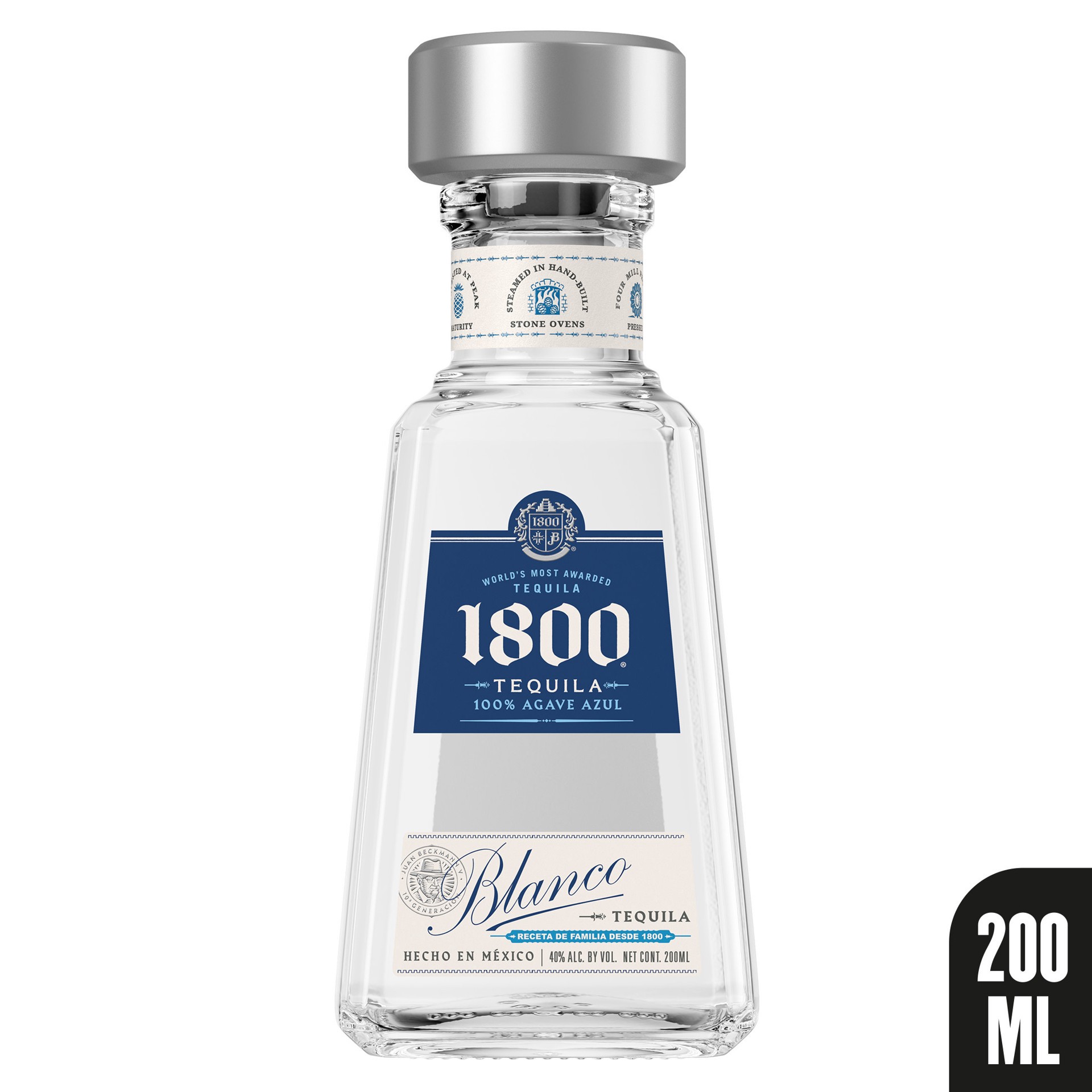 slide 4 of 10, 1800 Tequila Blanco 80 Proof (200 ml), 200 ml