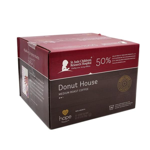 slide 1 of 1, Hope Foods Donut House Single Serve Coffee 36 - .39 Oz Cups, 13.9 oz