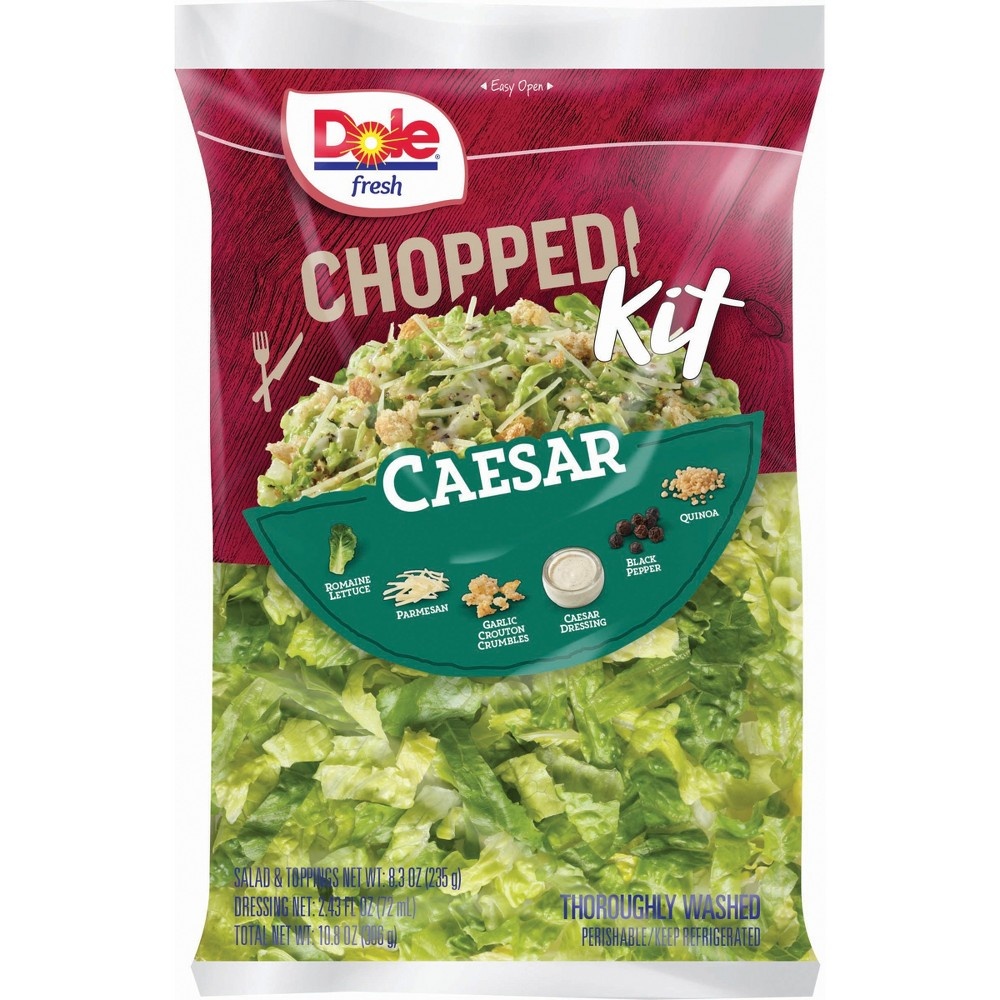 slide 2 of 4, Dole Caesar Chopped Salad Kit, 10.8 oz