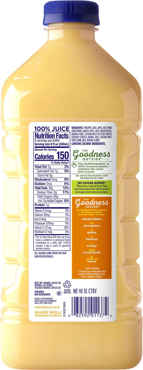 slide 7 of 12, Naked Juice, 64 fl oz