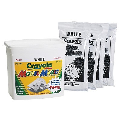 slide 1 of 8, Crayola Model Magic Modeling Compound White, 32 oz