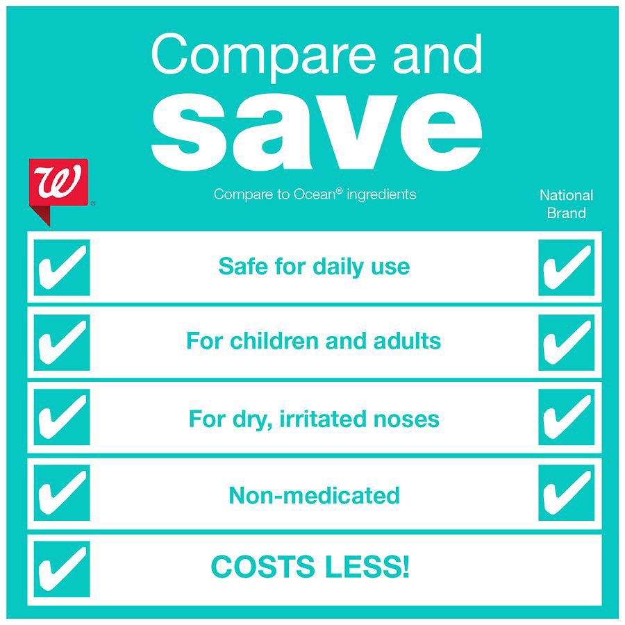 slide 4 of 5, Walgreens Saline Nasal Spray, 3 fl oz