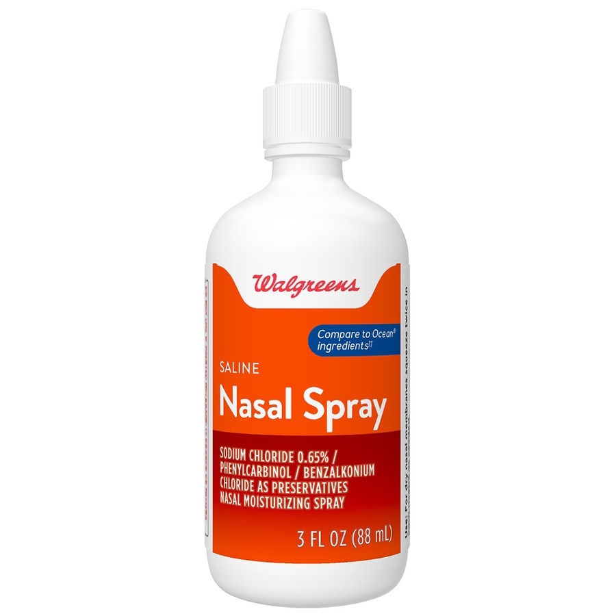 slide 1 of 1, Walgreens Saline Nasal Spray, 3 fl oz