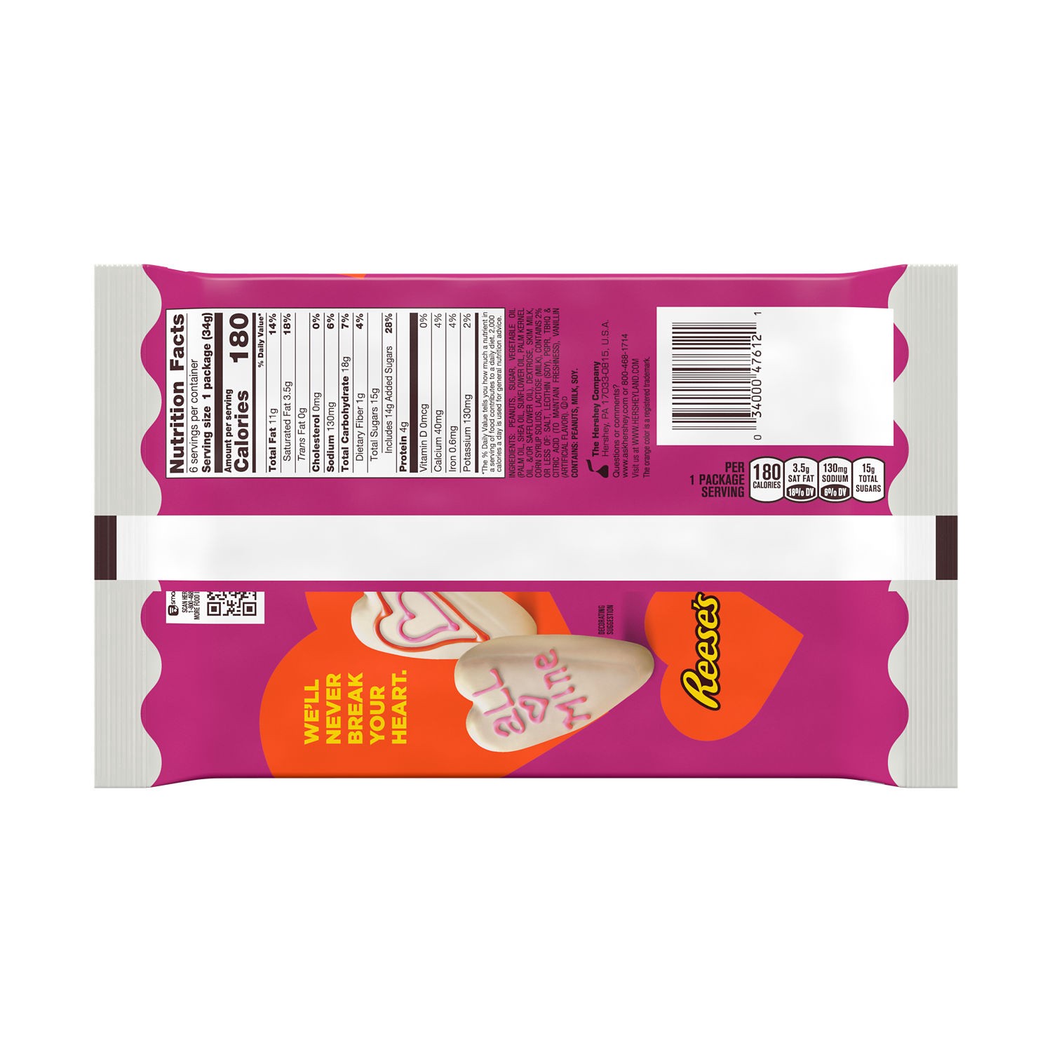 slide 5 of 8, Reese's White - 6 ct, 6 ct