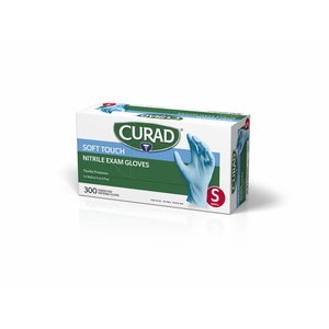 slide 1 of 1, Curad Soft Touch Nitrile Exam Glove, Small, 300 ct