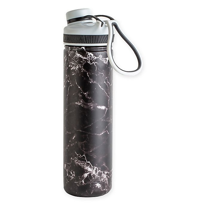 slide 1 of 2, Manna Organics Ranger Pro Water Bottle - Black Marble, 26 oz