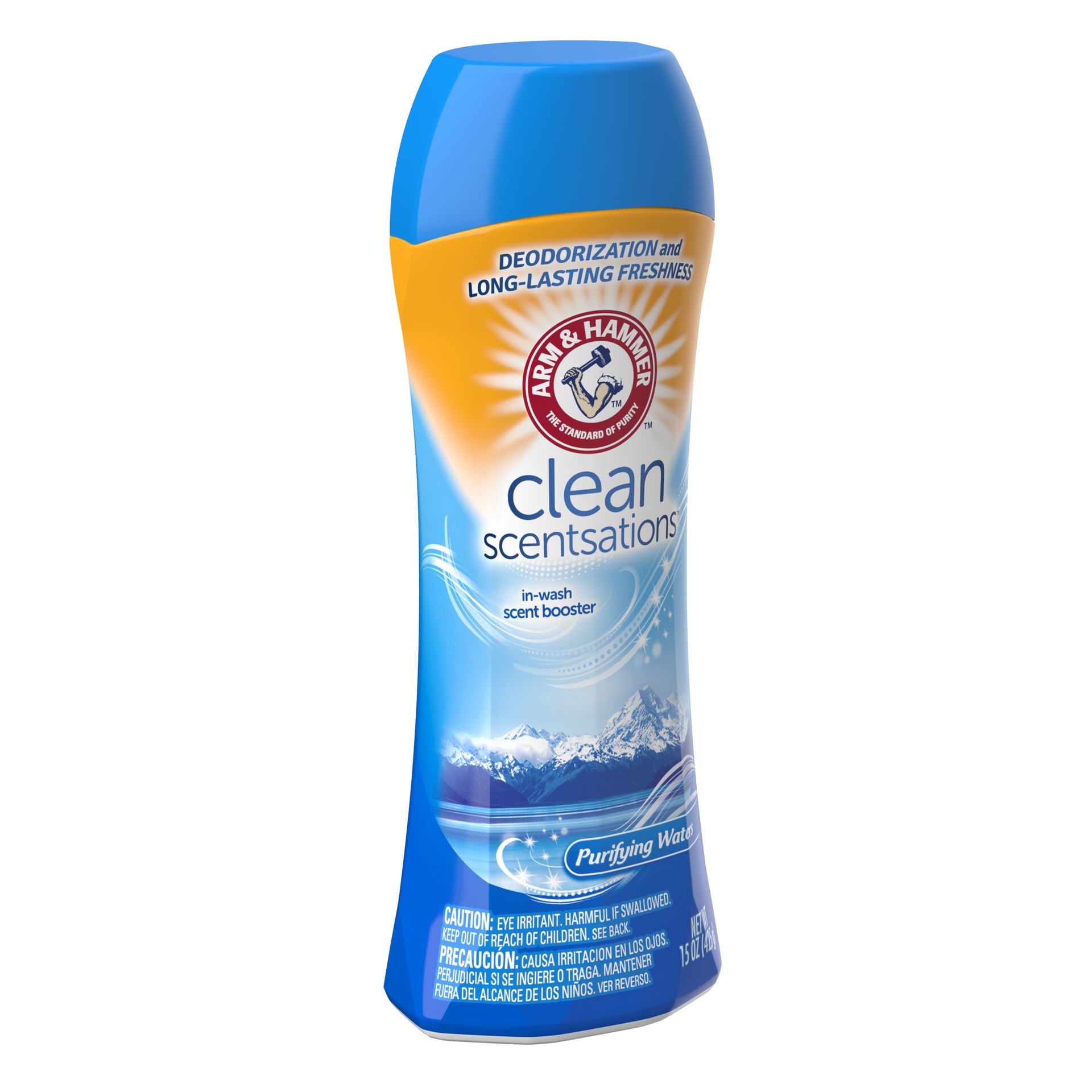 slide 3 of 5, ARM & HAMMER Clean Scentsations In-Wash Scent Booster - Purifying Waters, 15 oz, 15 oz