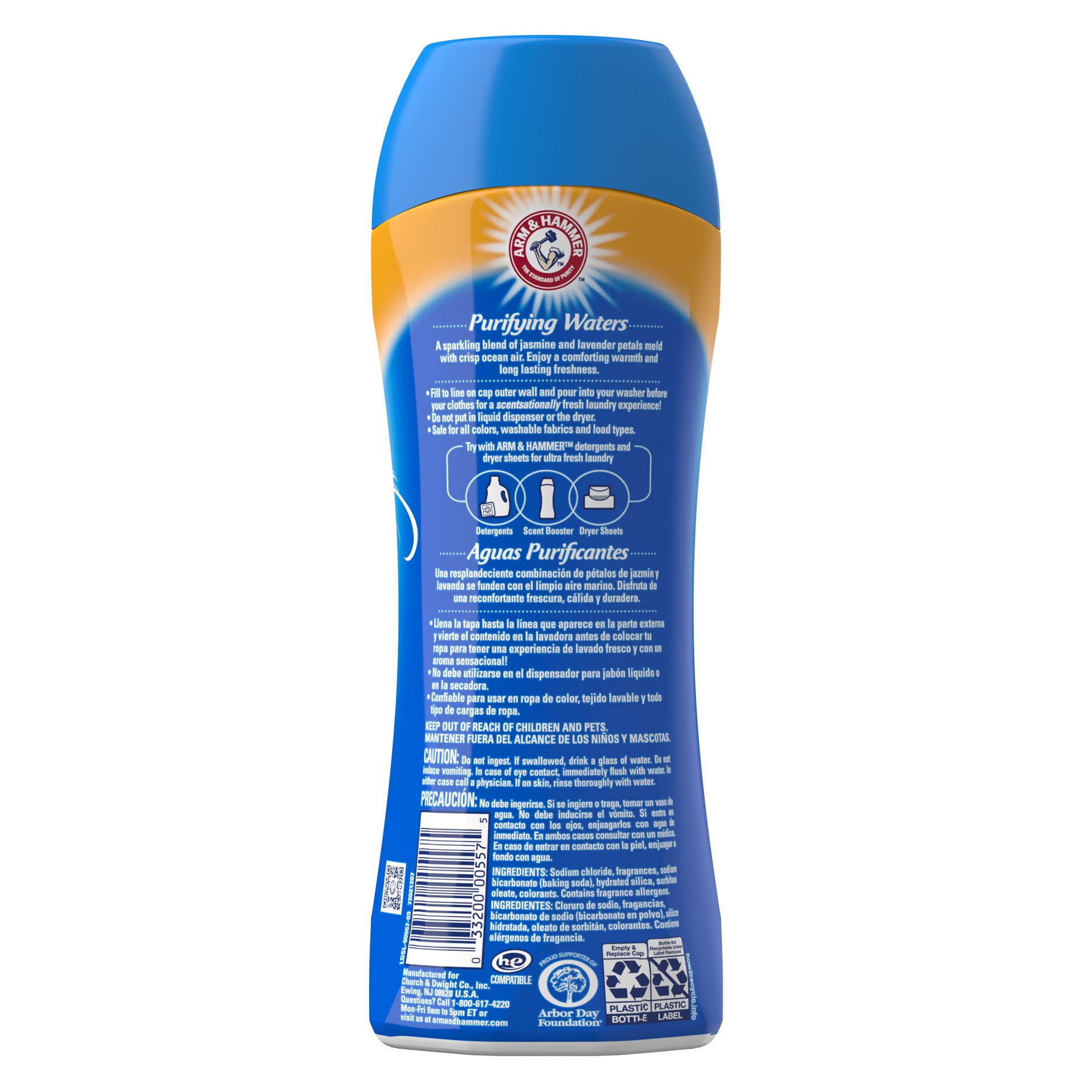 slide 4 of 5, ARM & HAMMER Clean Scentsations In-Wash Scent Booster - Purifying Waters, 15 oz, 15 oz