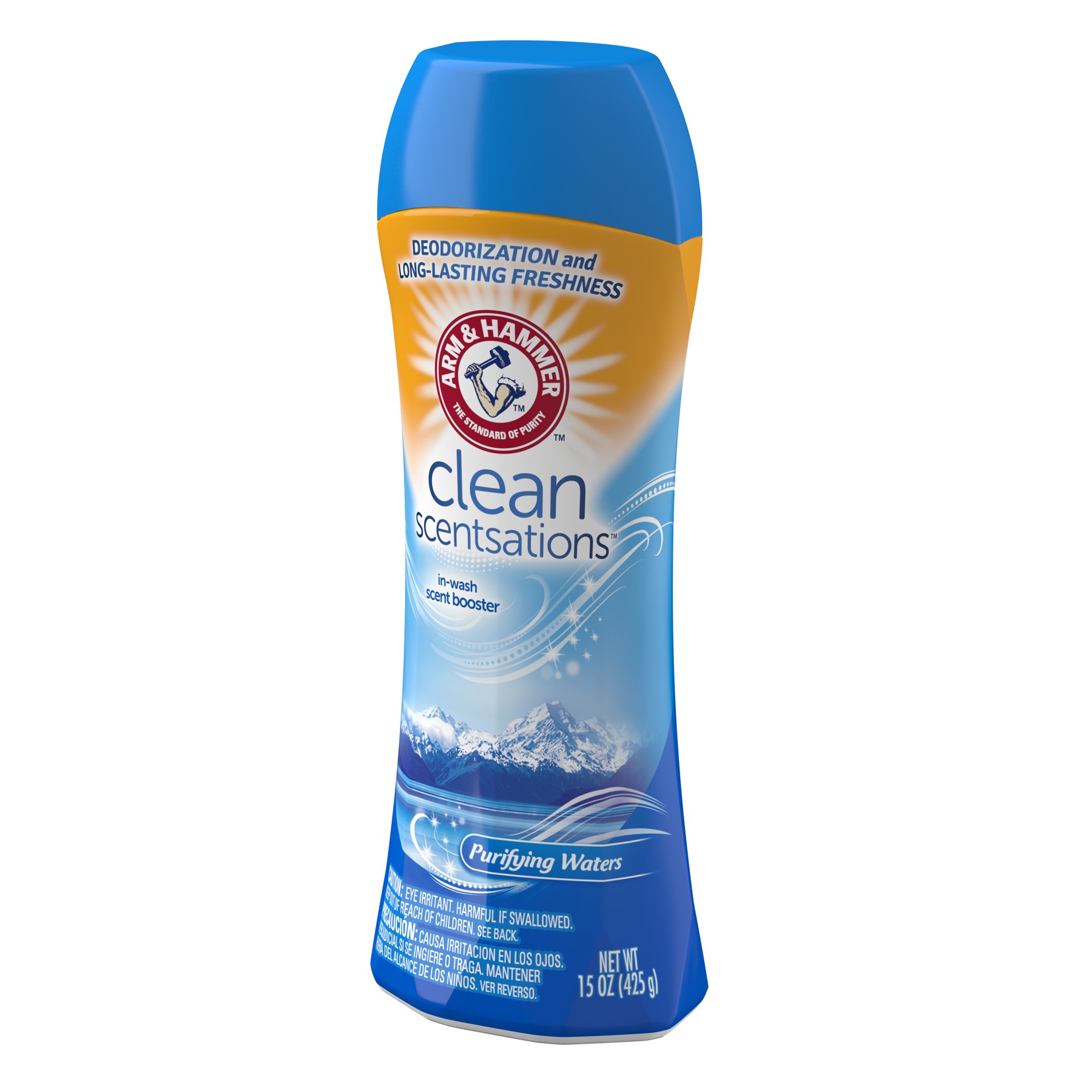 slide 5 of 5, ARM & HAMMER Clean Scentsations In-Wash Scent Booster - Purifying Waters, 15 oz, 15 oz