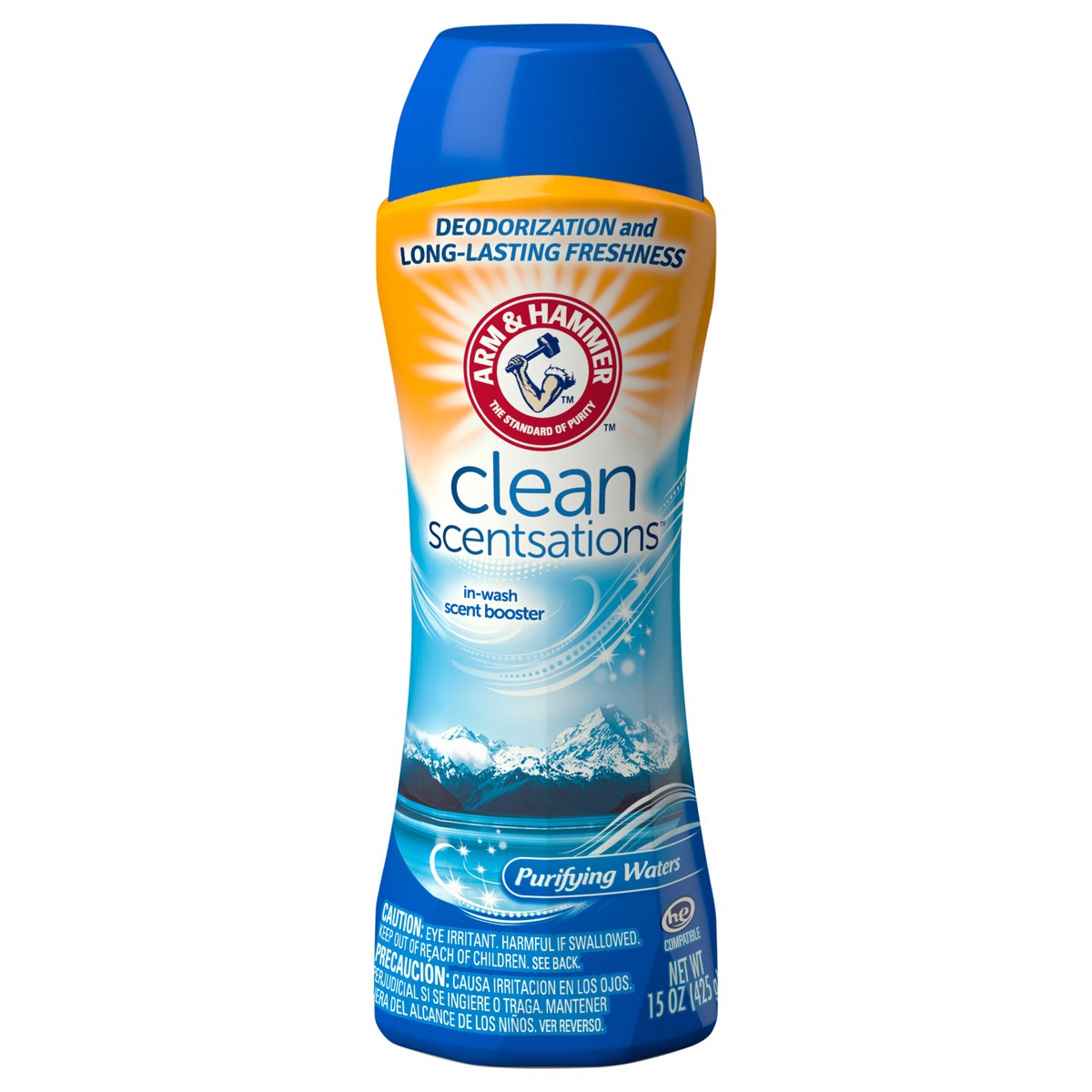 slide 1 of 5, ARM & HAMMER Clean Scentsations In-Wash Scent Booster - Purifying Waters, 15 oz, 15 oz