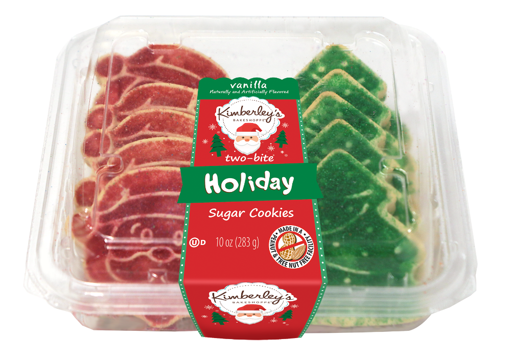 slide 1 of 1, KMB Kimberly's Holida Santa And Tree Cookies, 10 oz