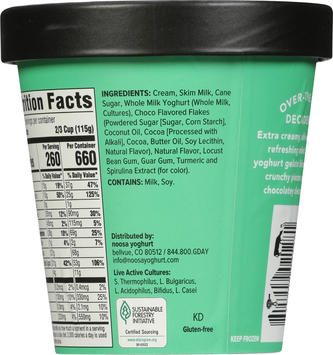 slide 5 of 9, noosa Amaze-mint Chocolatey Chunk Gelato, 14 fl oz