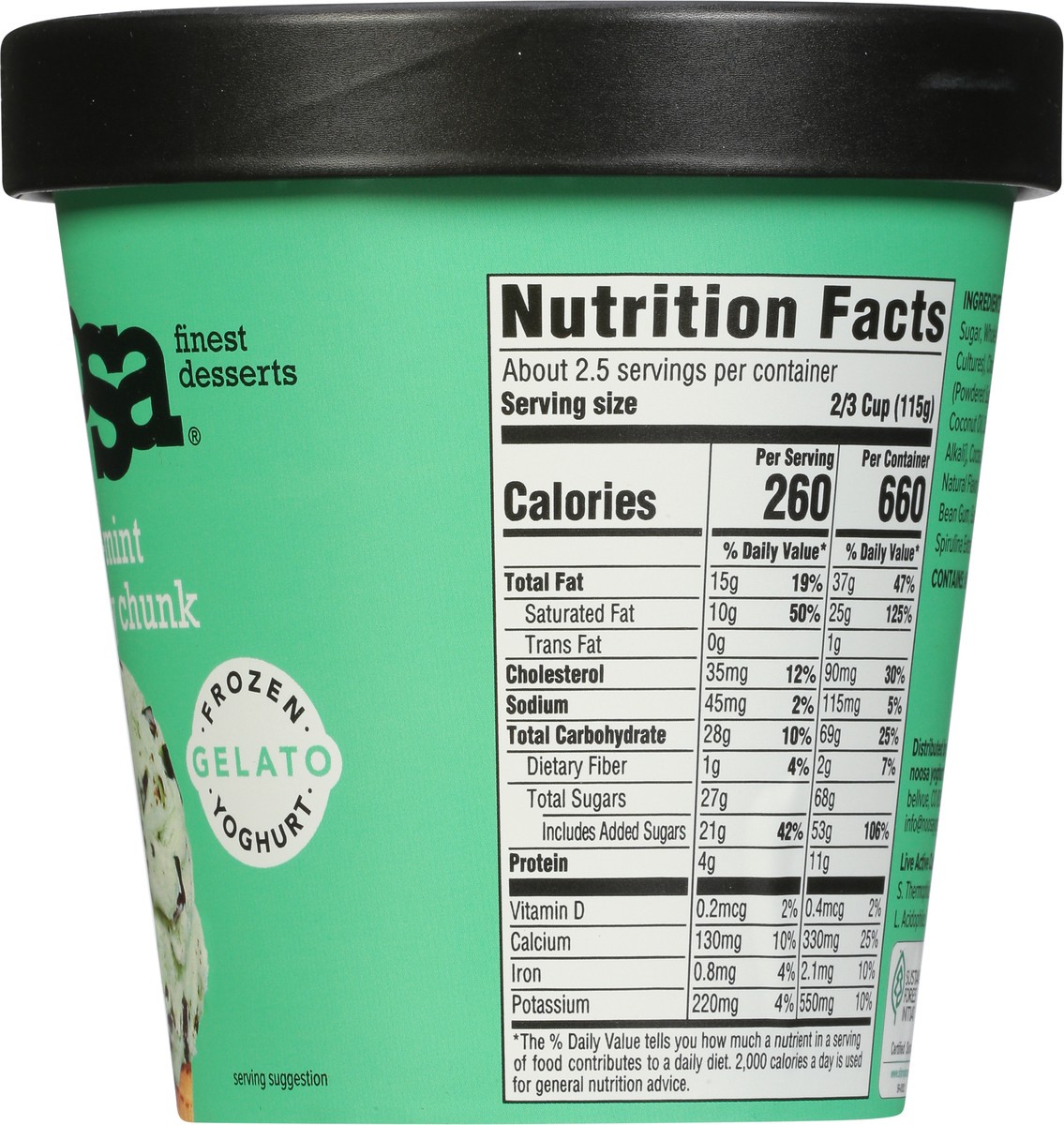 slide 6 of 9, noosa Amaze-mint Chocolatey Chunk Gelato, 14 fl oz