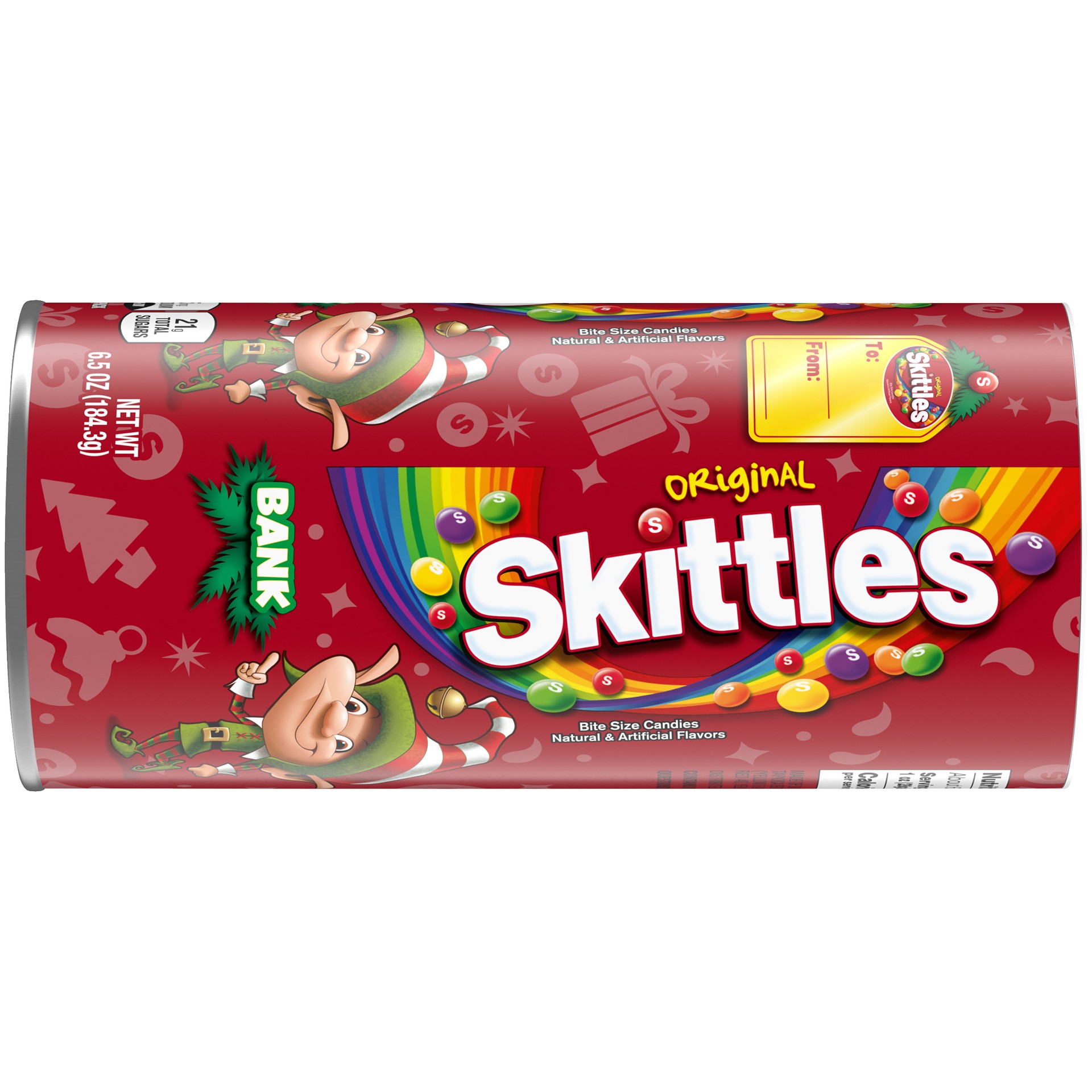 slide 2 of 5, SKITTLES Original Holiday Bank (6.5-oz. Package), 6.5 oz