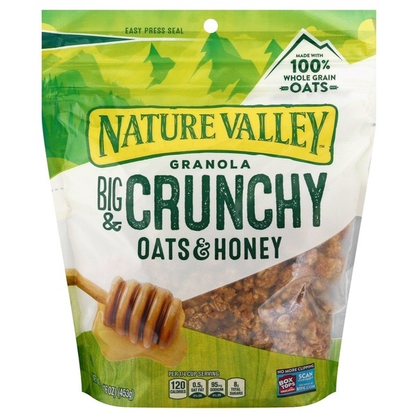 slide 1 of 4, Nature Valley Big & Crunchy Oats & Honey Granola, 16 oz