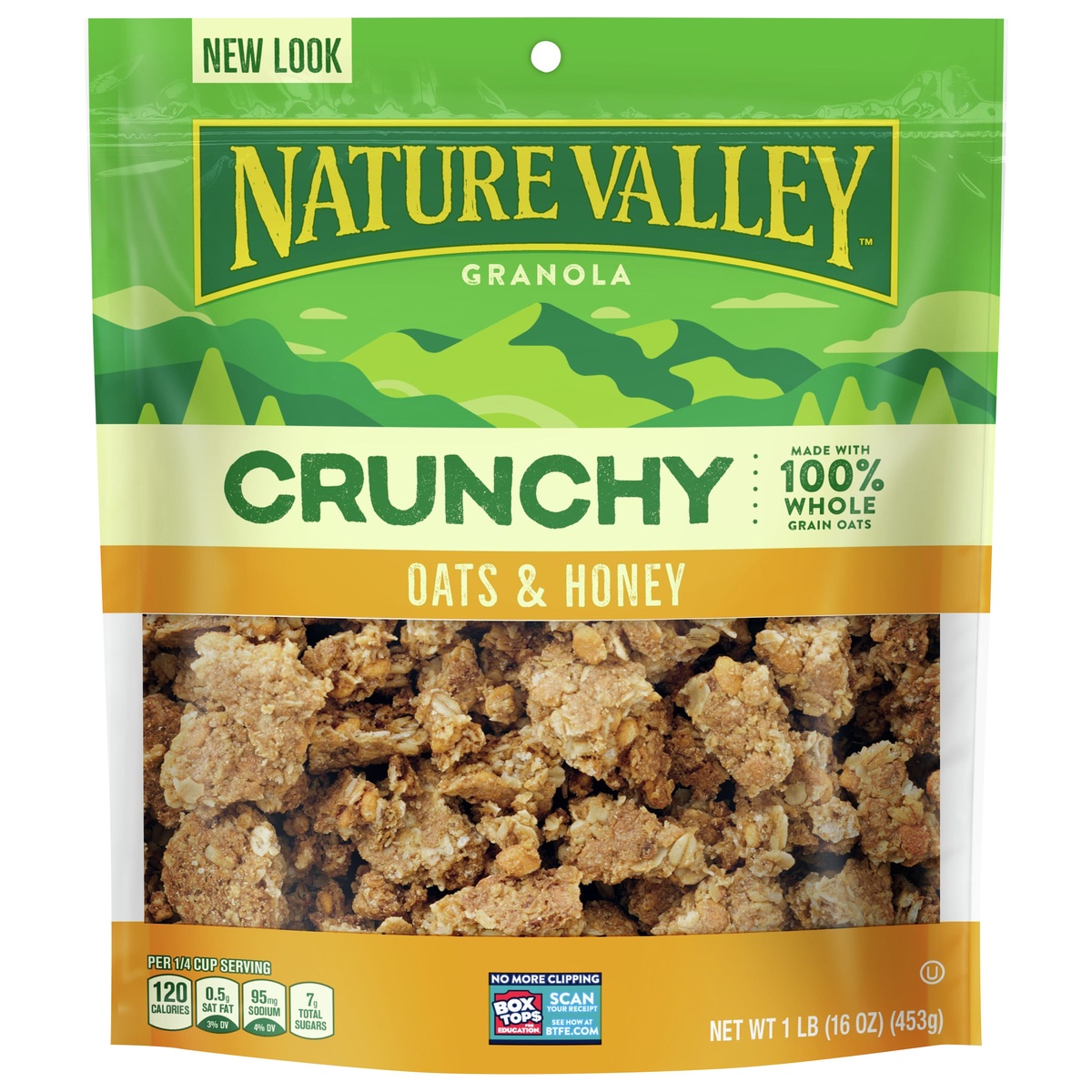 slide 1 of 1, Nature Valley Crunchy Oats & Honey Granola 1 lb, 16 oz