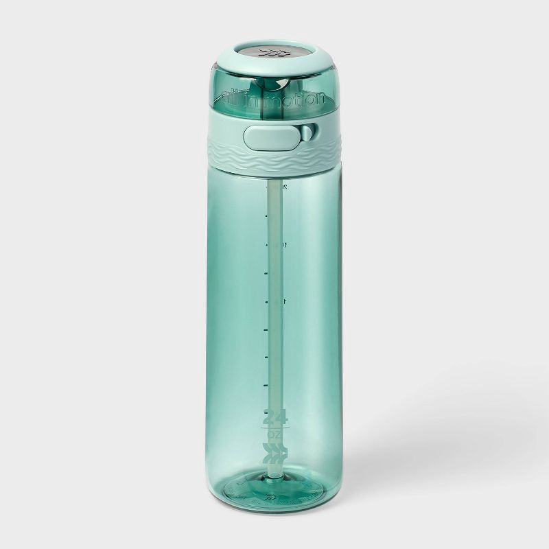 slide 1 of 3, 24oz Tritan Hydration Water Bottle - Soft Green - All in Motion™: Portable Plastic Drinkware, 24 oz