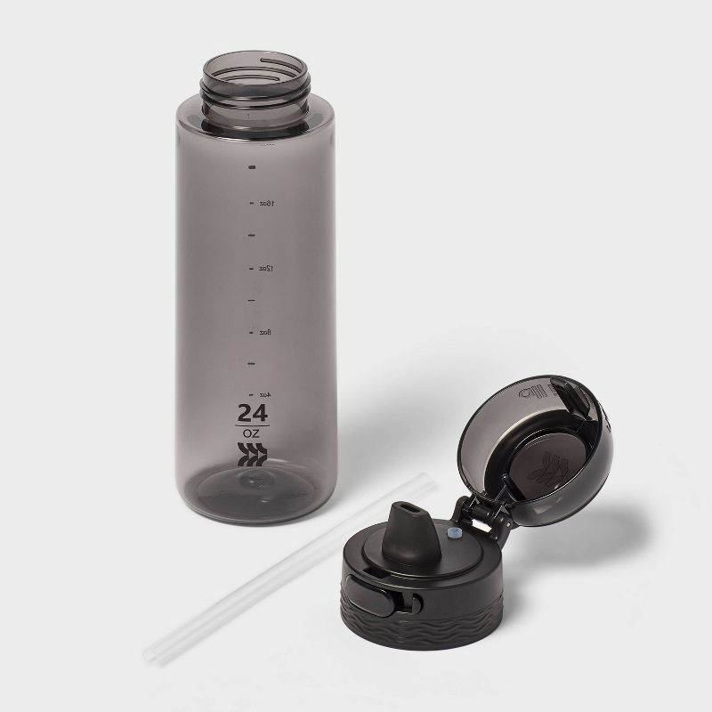 slide 2 of 3, 24oz Tritan Hydration Water Bottle - Black - All in Motion™: Portable Plastic Drinkware, 24 oz