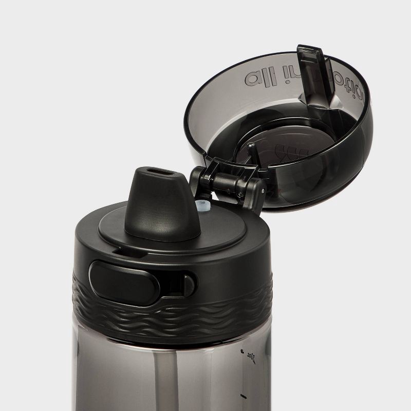 slide 3 of 3, 24oz Tritan Hydration Water Bottle - Black - All in Motion™: Portable Plastic Drinkware, 24 oz