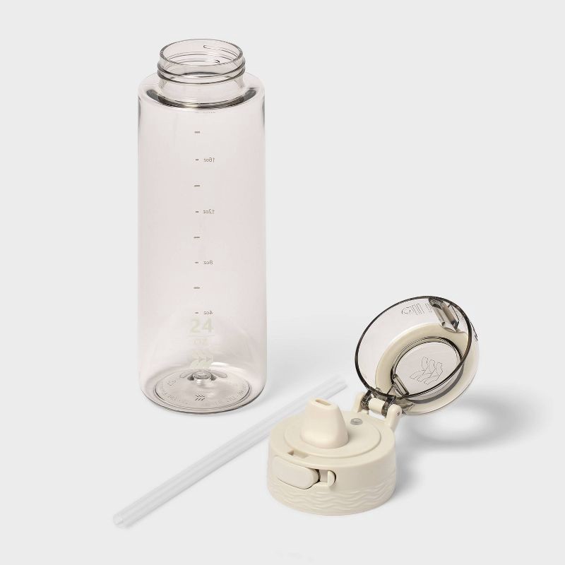 slide 2 of 3, 24oz Tritan Hydration Water Bottle - White - All in Motion™: Portable Plastic Drinkware, 24 oz