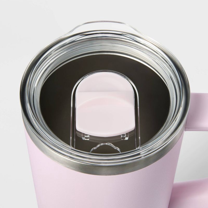 slide 3 of 3, 40oz Stainless Steel Tumbler with Straw Purple - Embark™: BPA-Free Drinkware, 40 oz