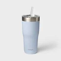 30oz Stainless Steel Straw Tumbler Blue - Embark‚Ñ¢