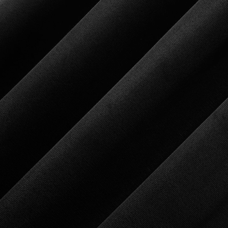 slide 2 of 7, 40"x84" Sun Zero Doucet Thermal Blackout Rod Pocket Curtain Panel Black: Energy Efficient, Noise Reduction, Indoor Use, 1 ct